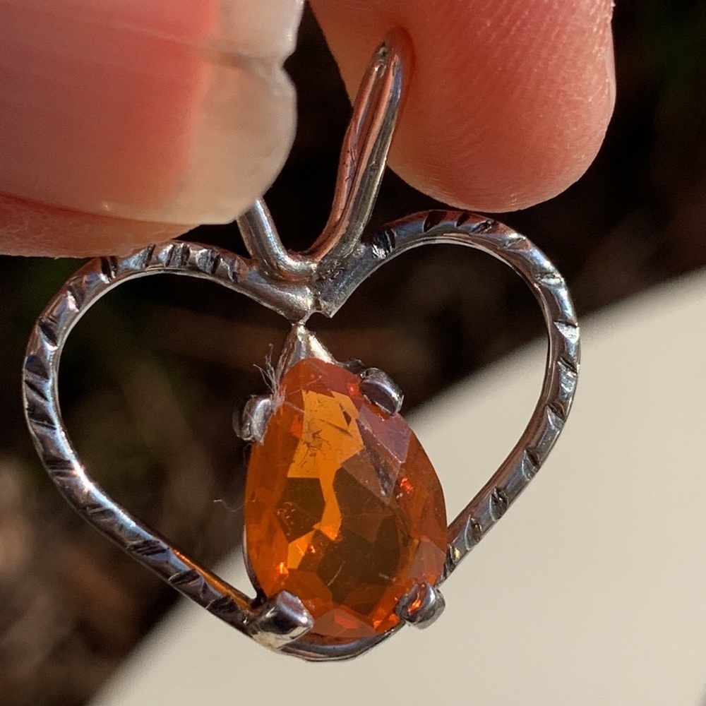 12.4ct Natural Facetted Opal .925 Sterling Silver Pendant - Picture 9 of 17